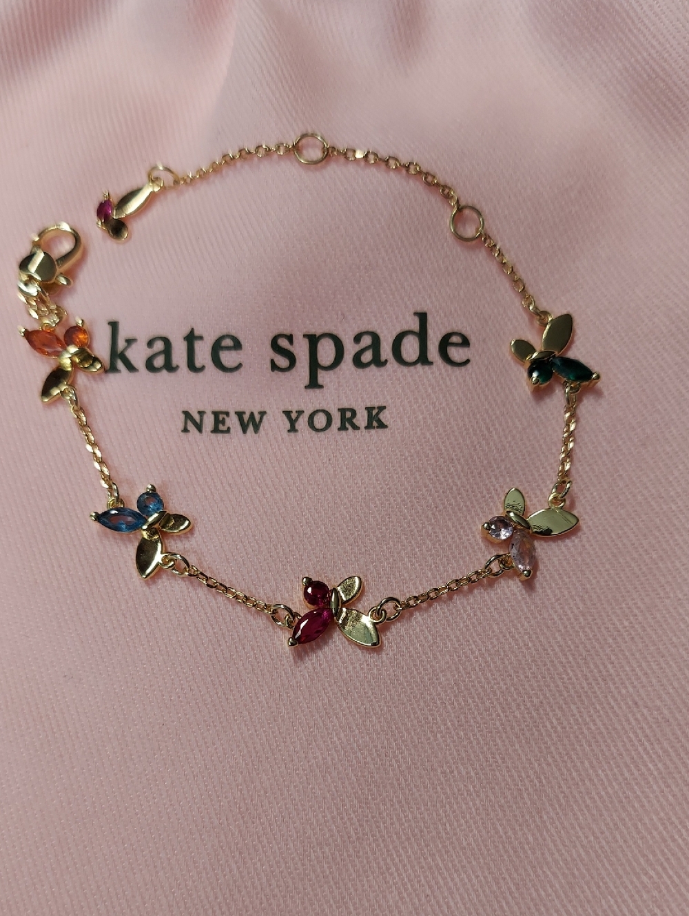 kate spade Social Butterfly  Gold-tone Butterfly Bracelet
